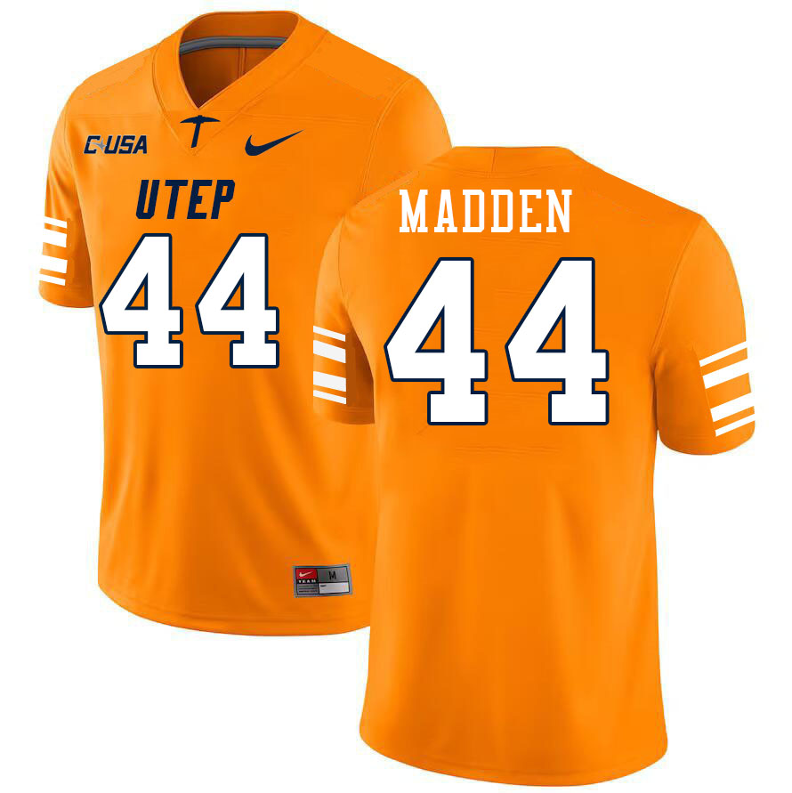 Men-Youth #44 Dimitri Madden UTEP Miners 2023 College Football Jerseys Stitched-Orange